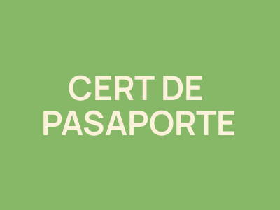 Certificado de Pasaporte Argentino