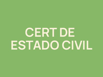 Certificación de Estado Civil